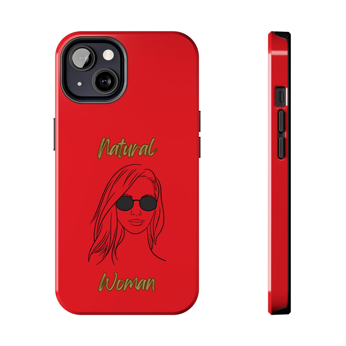 Natural Woman Shades (BL)Tough Phone Cases RED