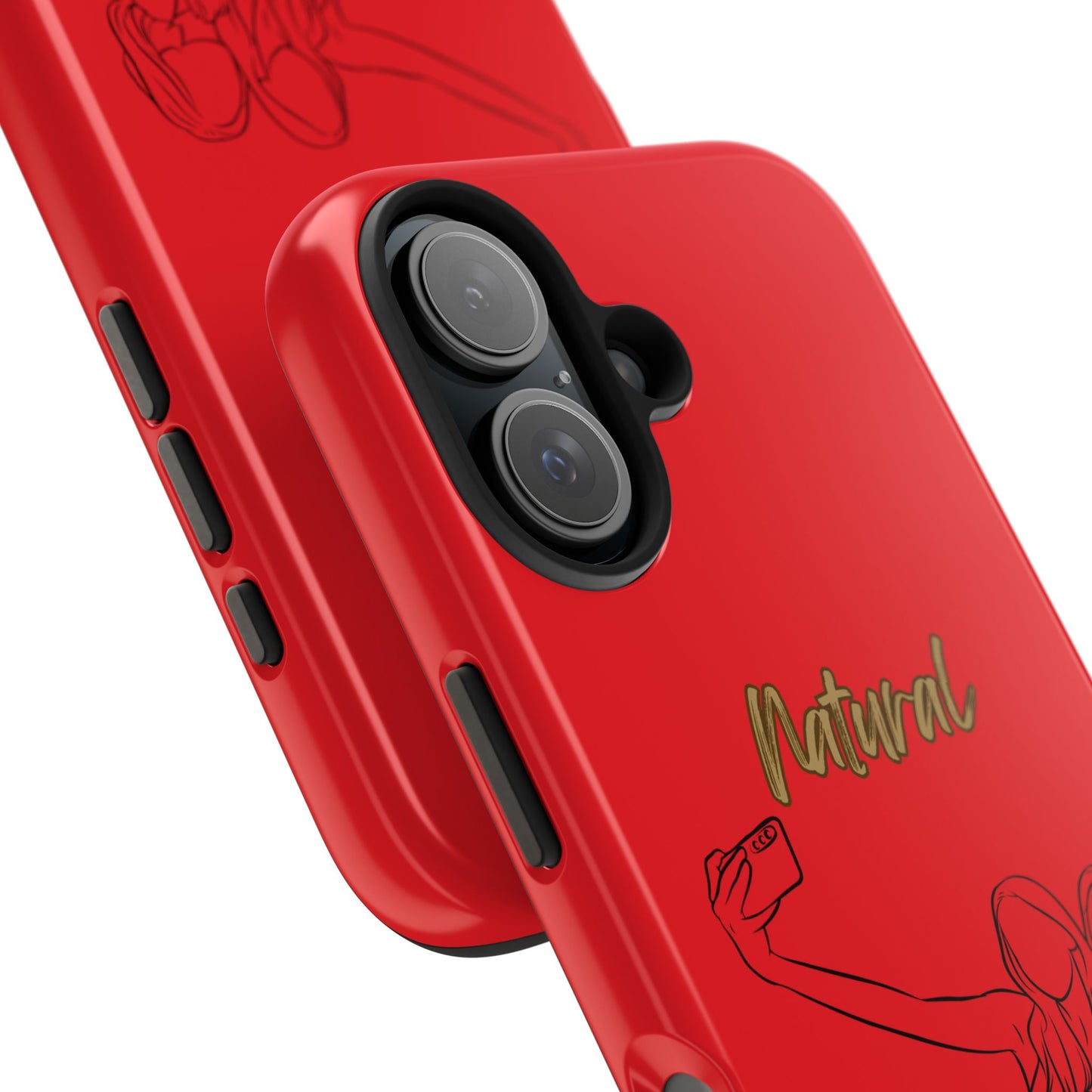 Natural Woman Friends Selfie (BL)Tough Phone Cases RED