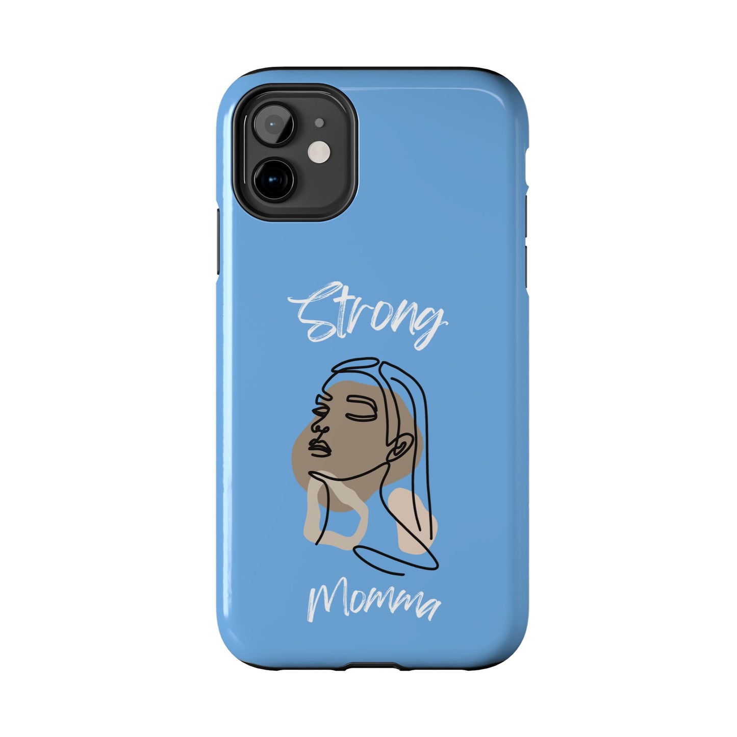 Strong Momma (WL) Tough Phone Cases LIGHT BLUE