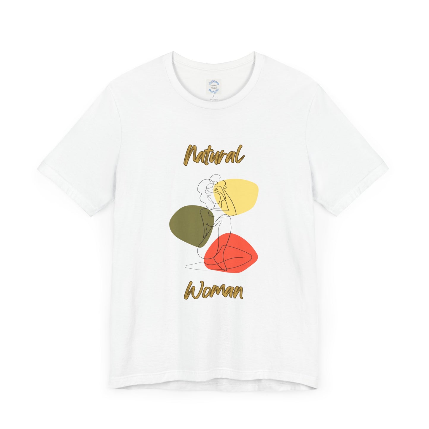 Natural Woman Colorful Pose (BL) Short Sleeve T-Shirt