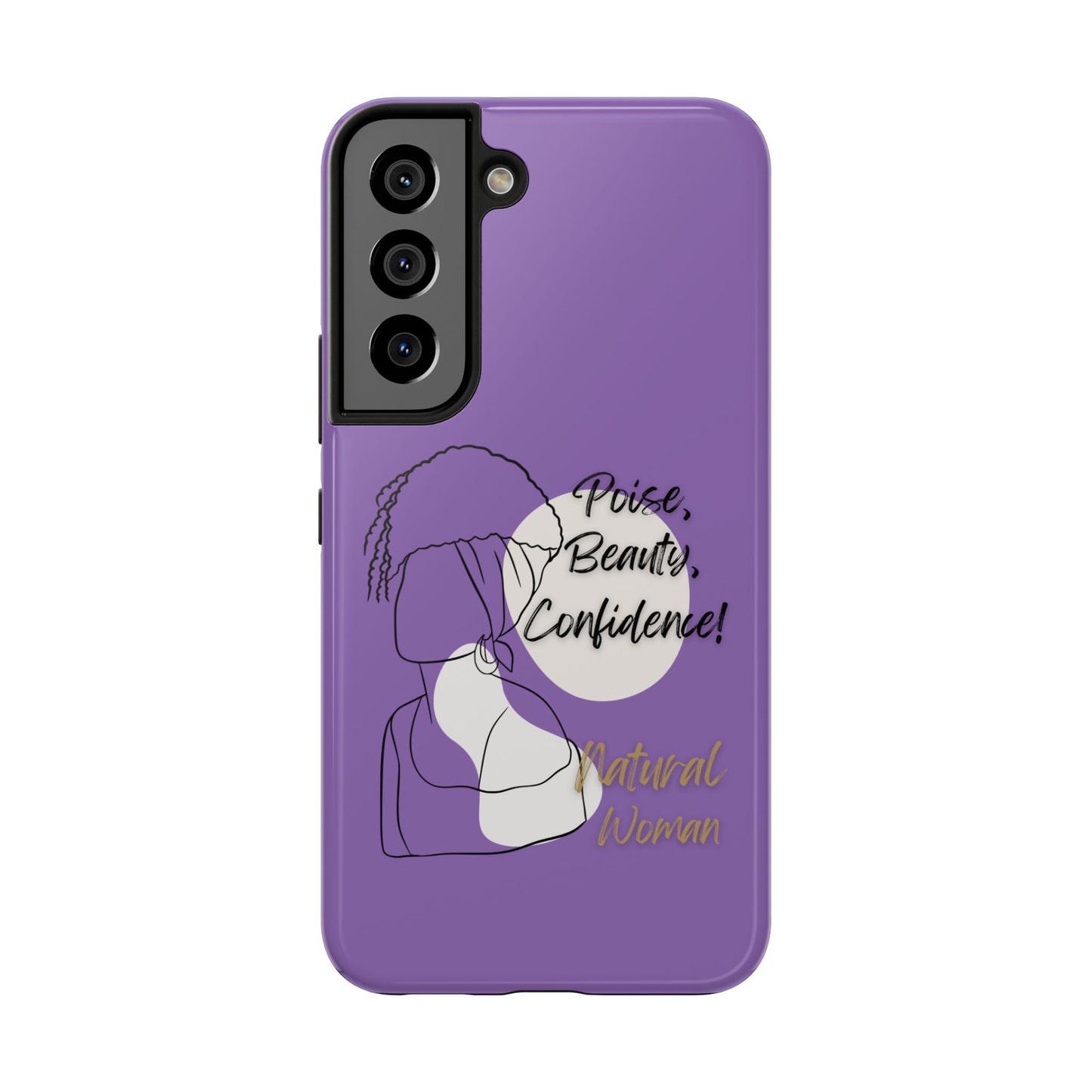 Natural Woman Puff (BL)Tough Phone Cases LIGHT PURPLE