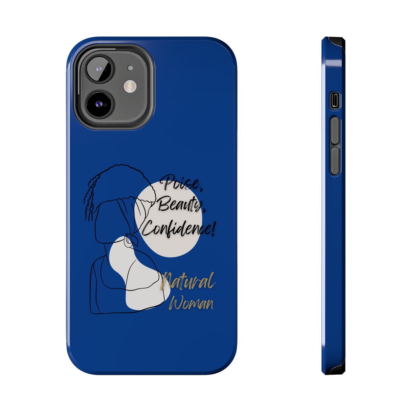 Natural Woman Puff (BL)Tough Phone Cases DARK BLUE