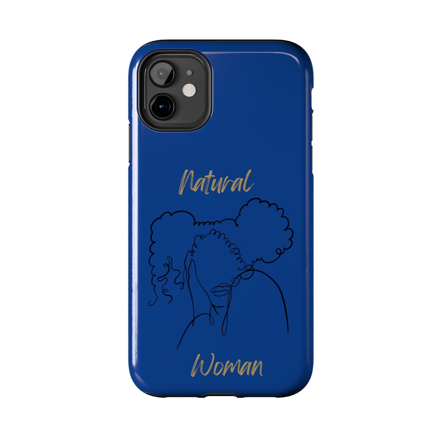 Natural Woman Twin Puffs (BL)Tough Phone Cases DARK BLUE