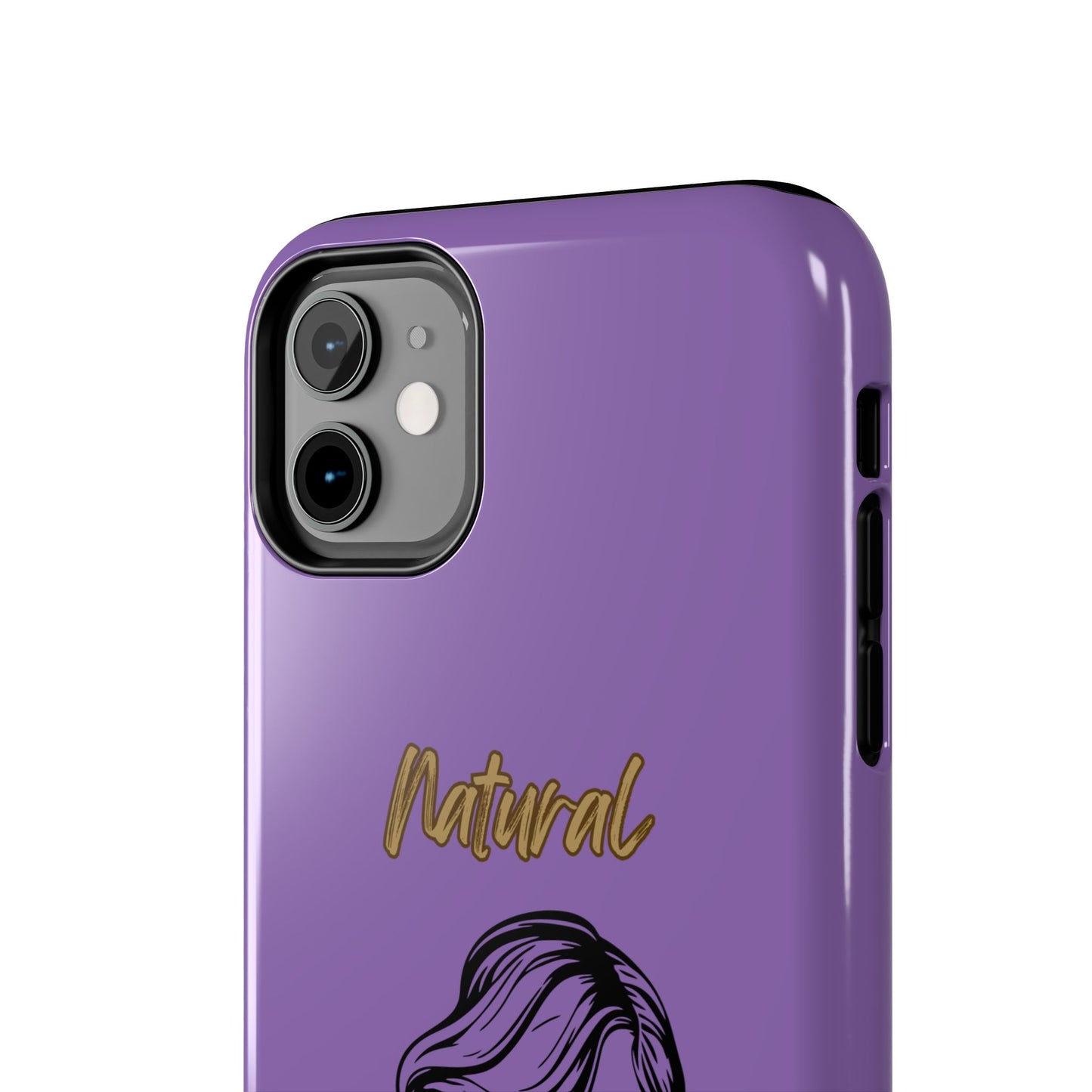 Natural Woman Long Curl (BL)Tough Phone Cases LIGHT PURPLE