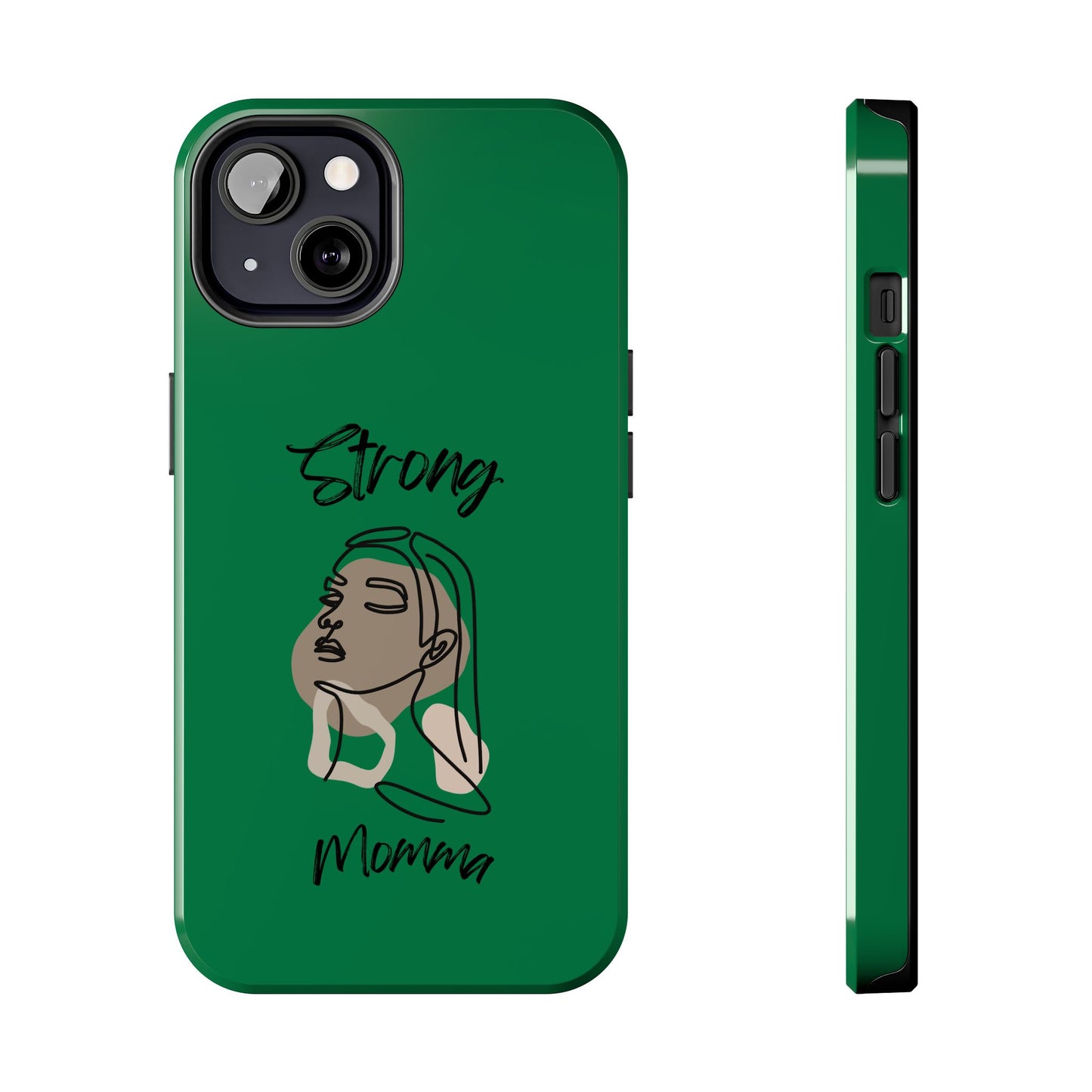STRONG MOMMA Samsung Galaxy Tough Phone Cases (BL) Dark Green