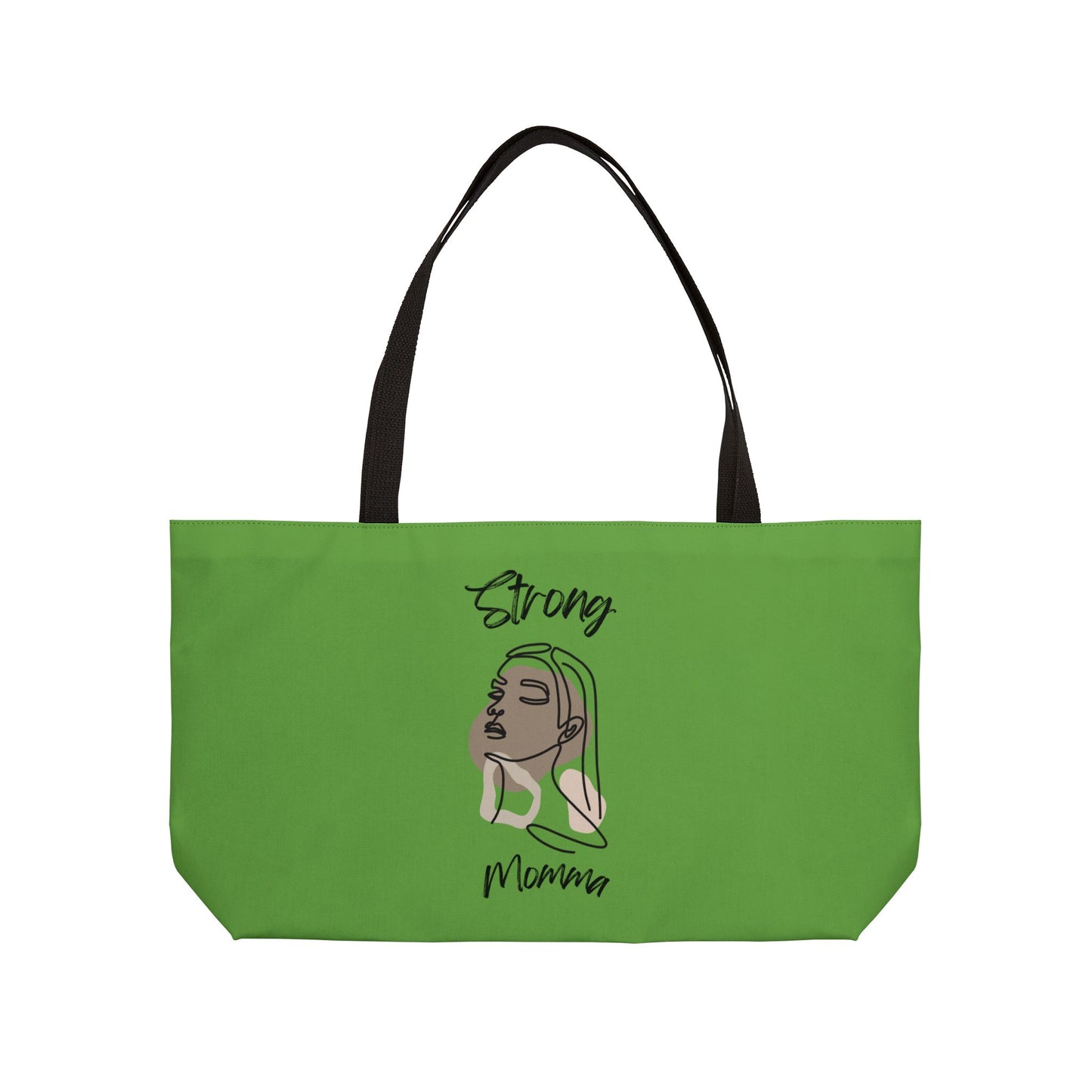 Strong Momma (BL) Weekender Tote Bag GREEN