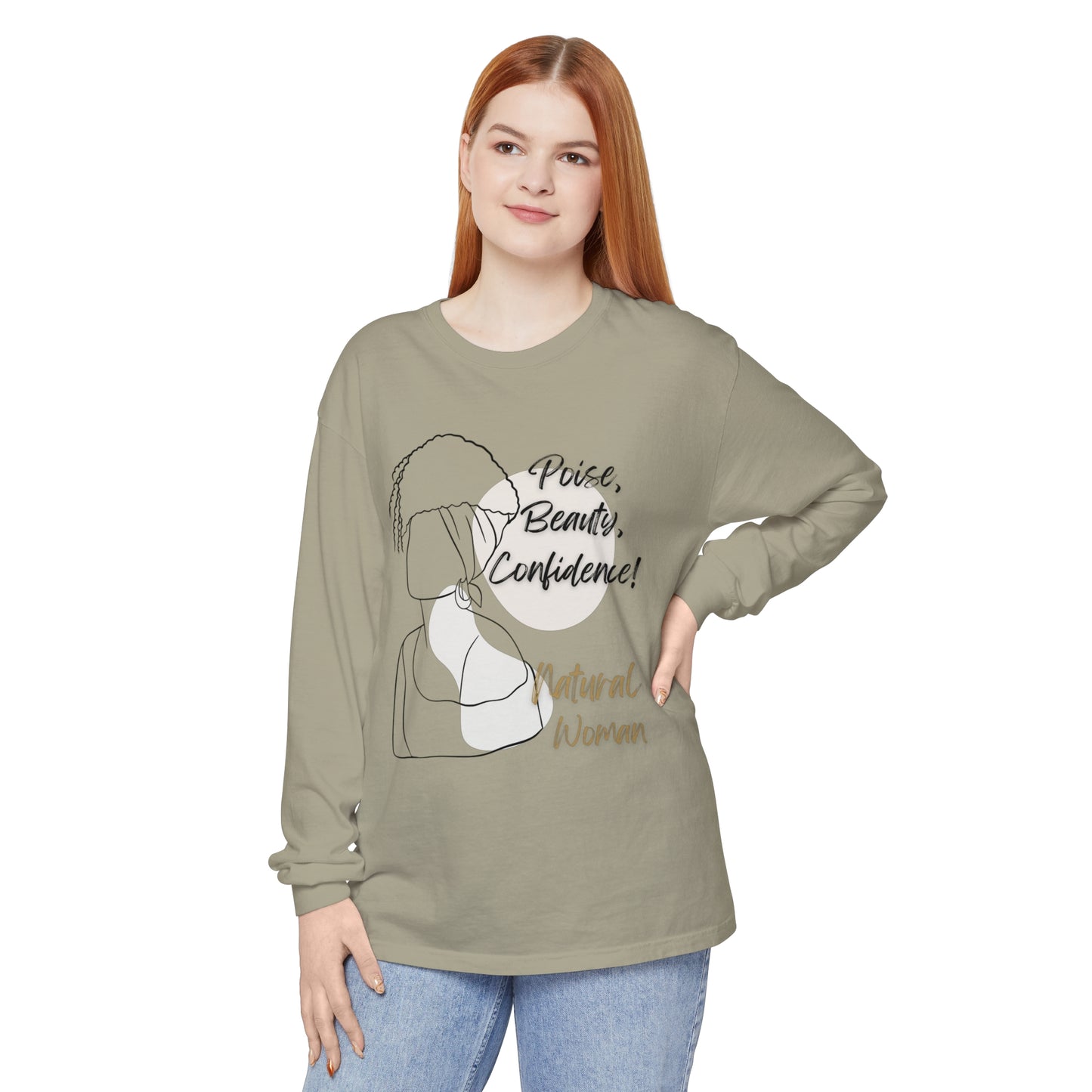 Natural Woman Puff (BL) Long Sleeve T-Shirt