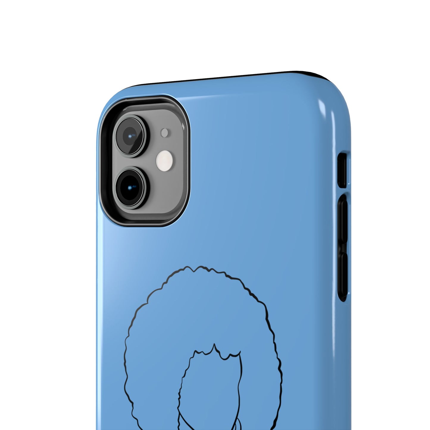 Natural Woman Afro (BL)Tough Phone Cases LIGHT BLUE