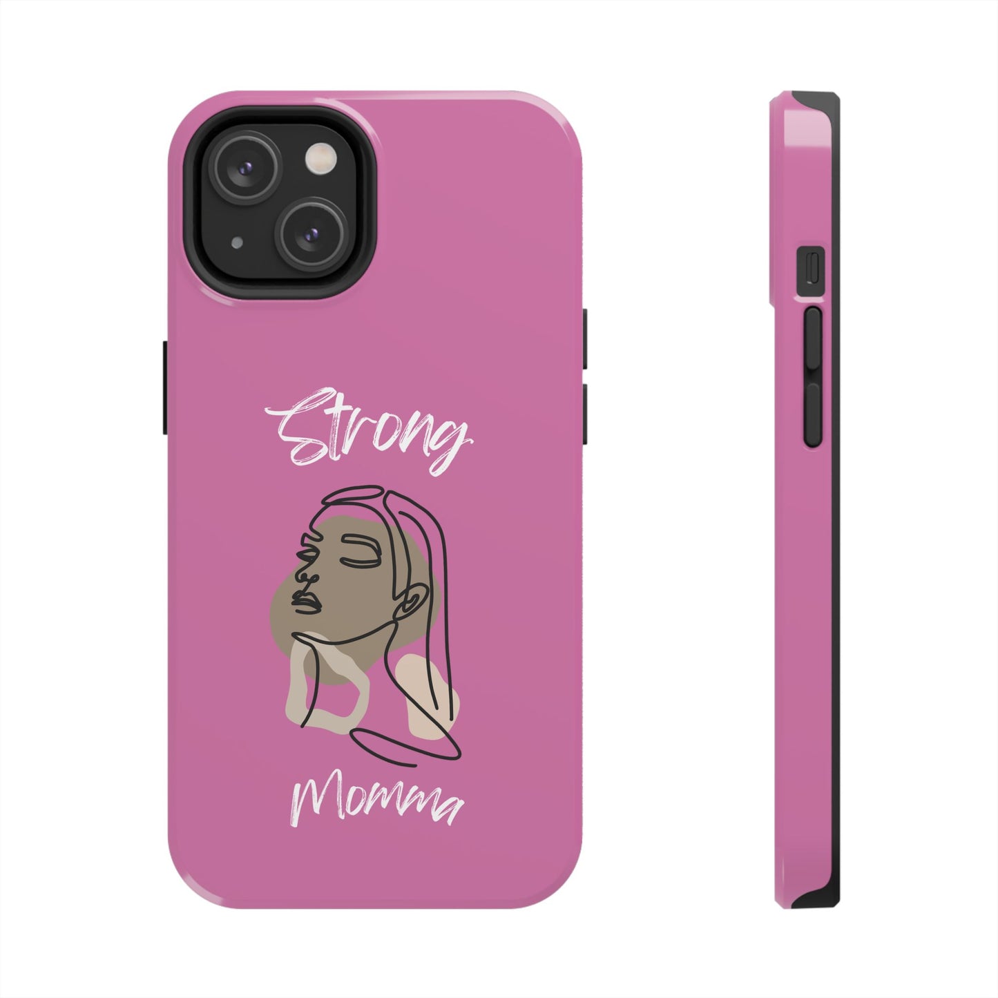 Strong Momma (WL) Tough Phone Cases LIGHT PINK