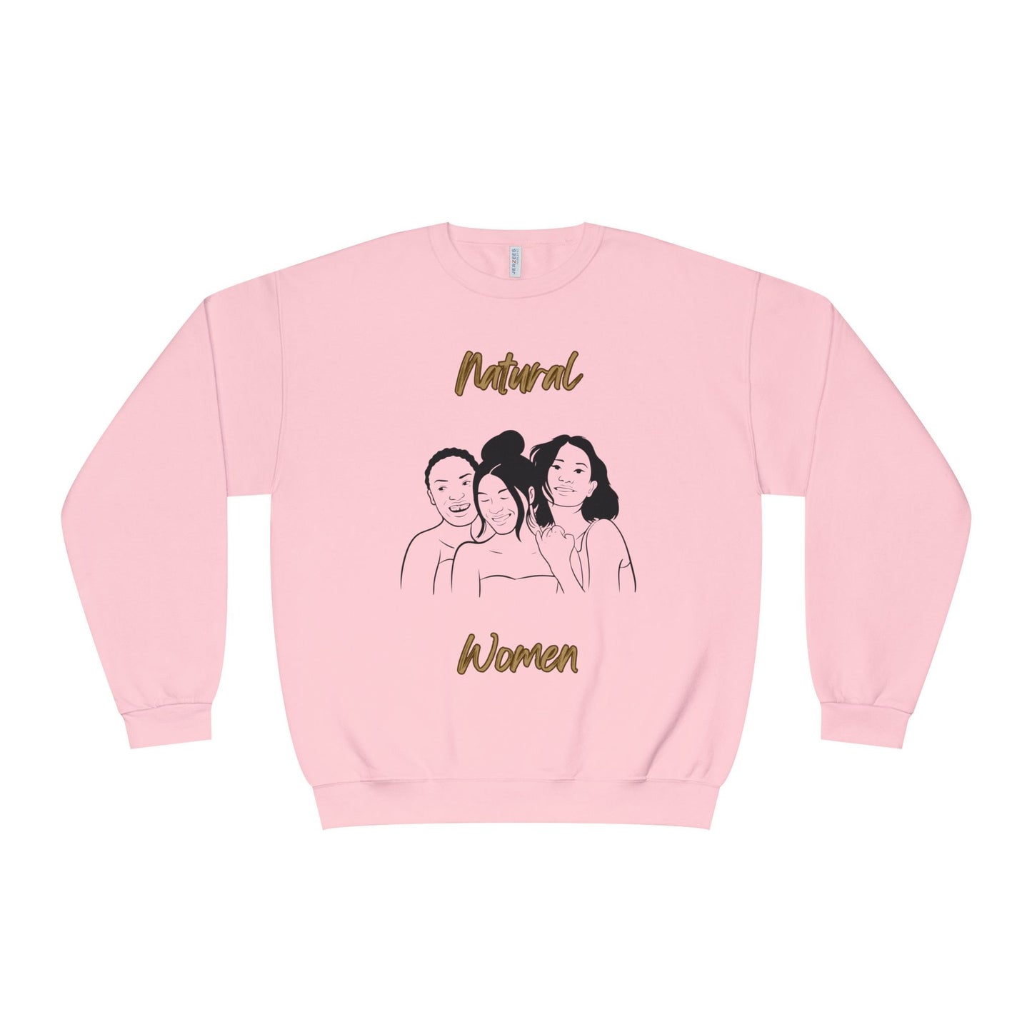Natural Woman Laughing Friends (BL) Crewneck Sweatshirt