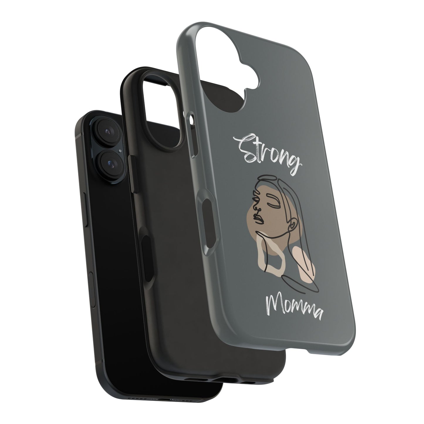Strong Momma (WL) Tough Phone Cases DARK GREY