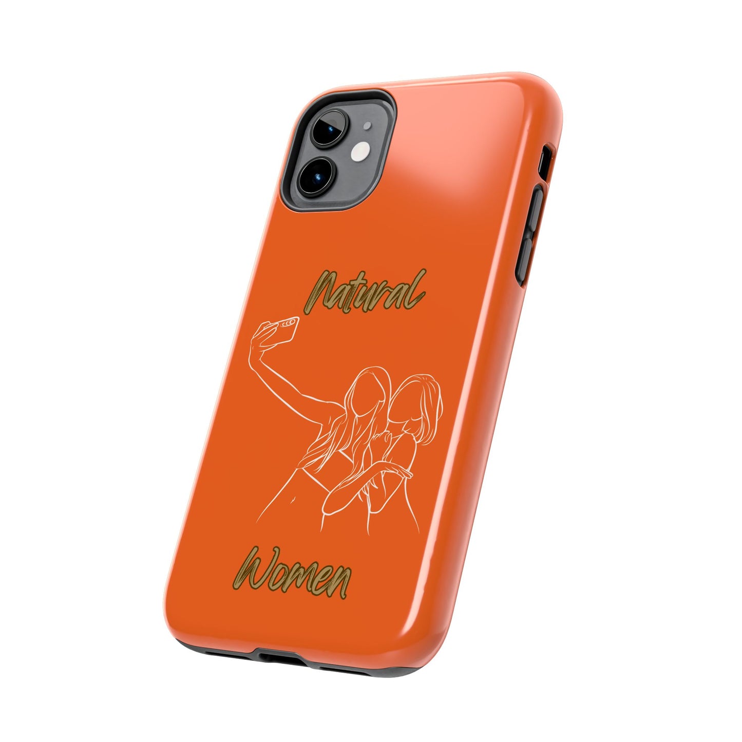 Natural Woman Friends Selfie (WL)Tough Phone Cases ORANGE