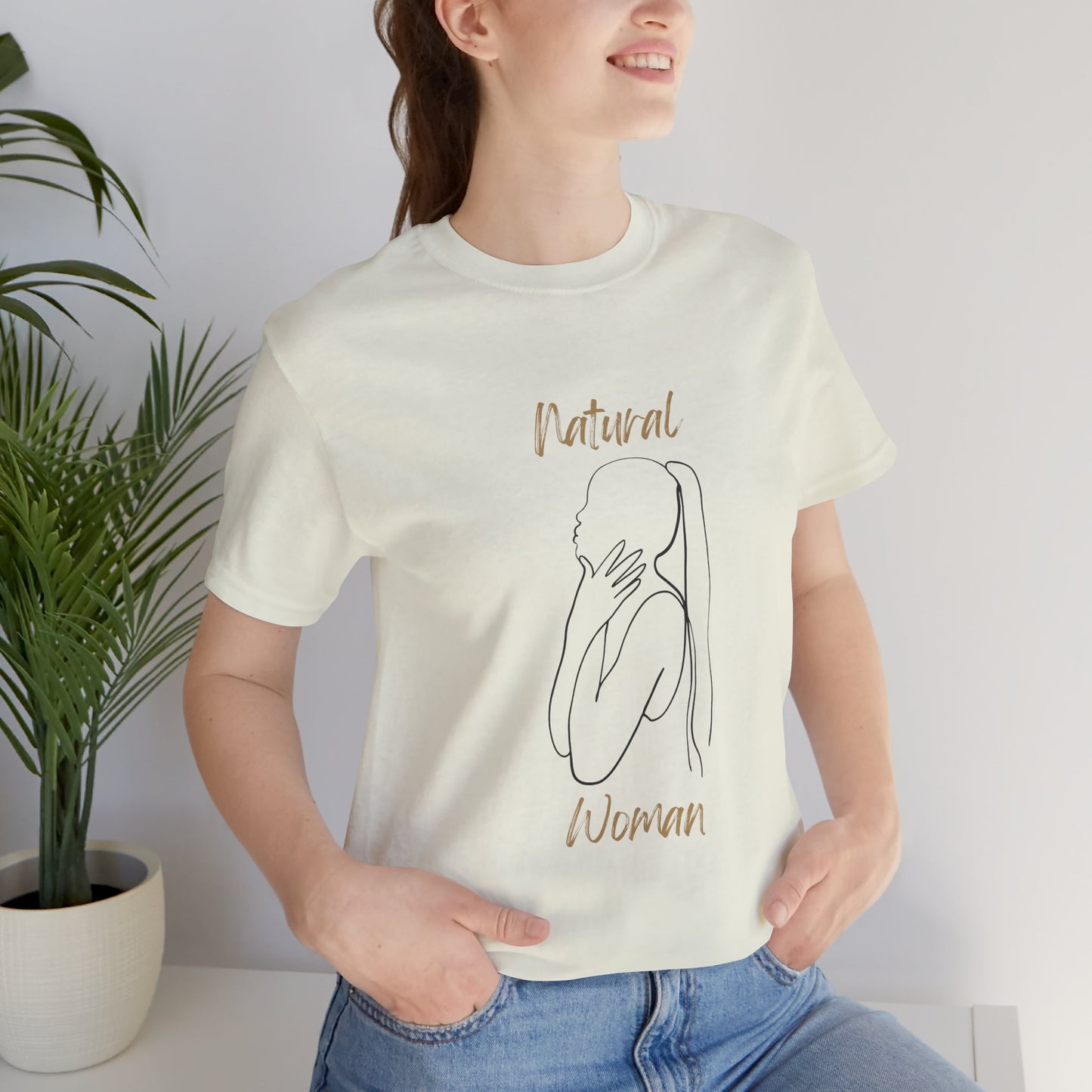Natural Woman Ponytail (BL) Short Sleeve T-Shirt