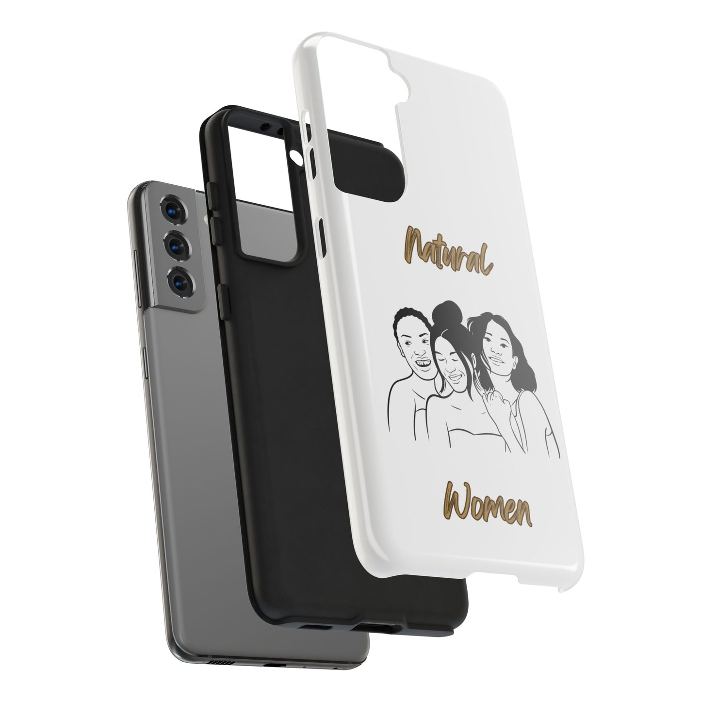 Natural Women Laughing Friends (BL)Tough Phone Cases WHITE