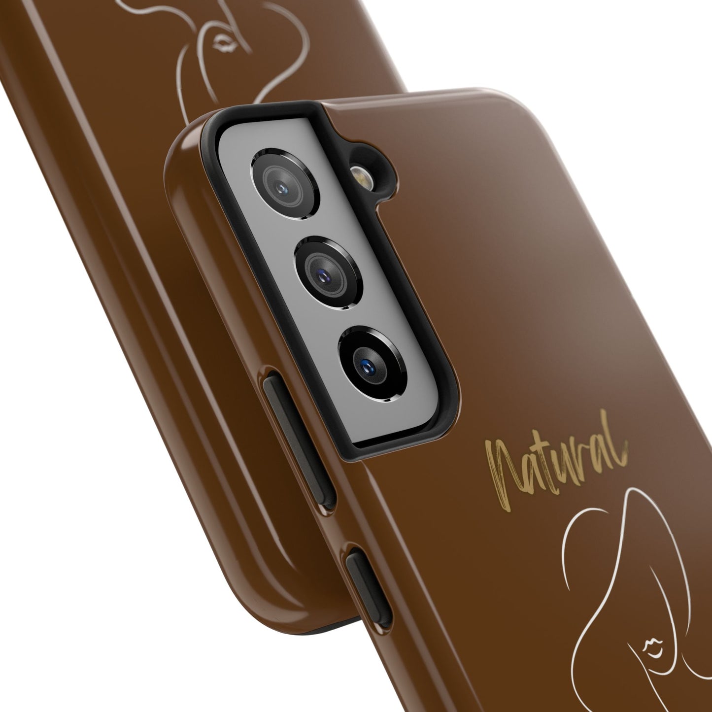 Natural Woman Sun Hat (WL) Tough Phone Cases BROWN