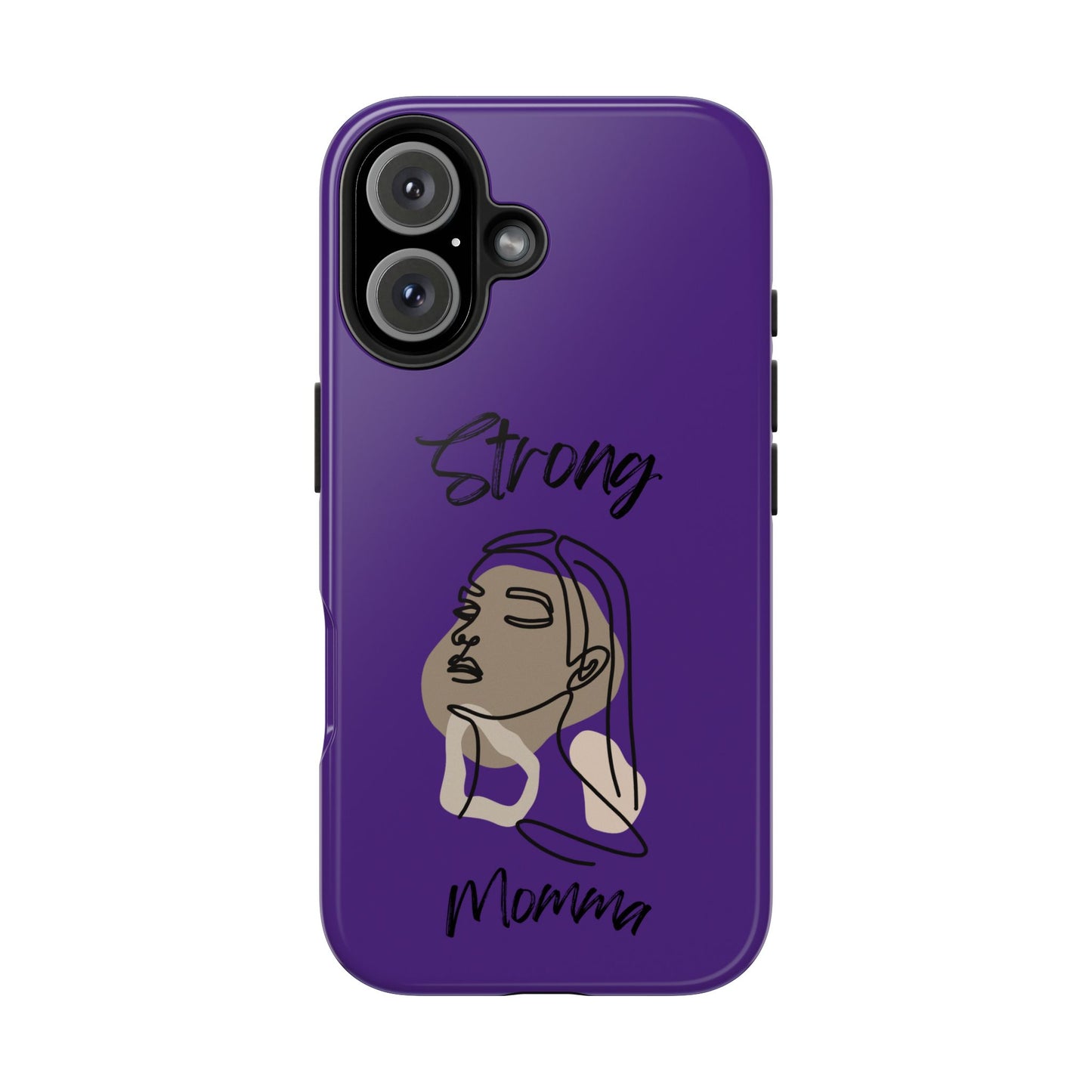 STRONG MOMMA Samsung Galaxy Tough Phone Cases (BL) Purple