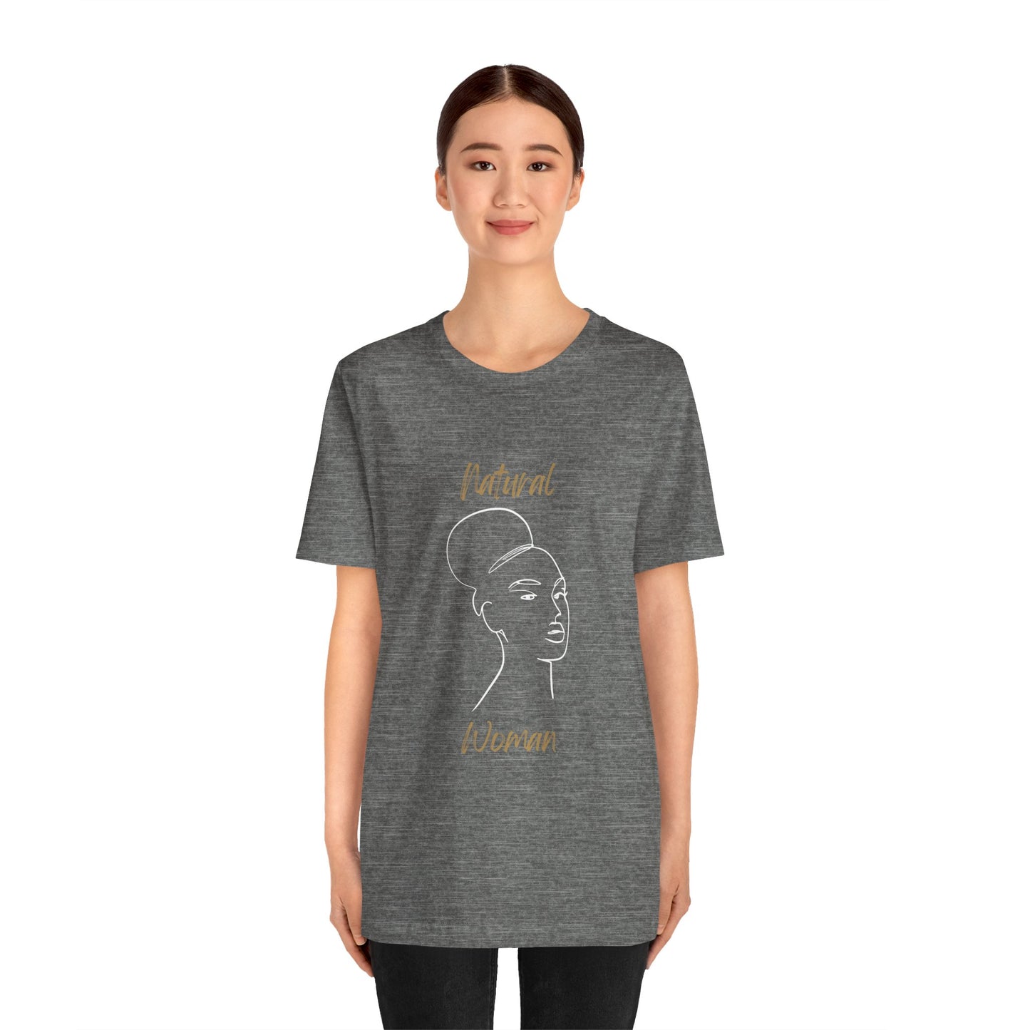 Natural Woman Hair Up (WL) Short Sleeve T-Shirt