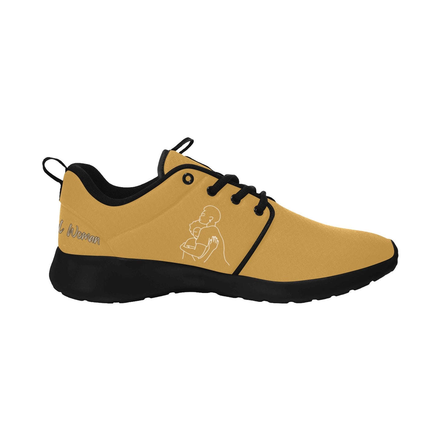 Natural Woman SAFE WITH MOMMA (WL) MODERATE ORANGE w/ Sole Sneakers