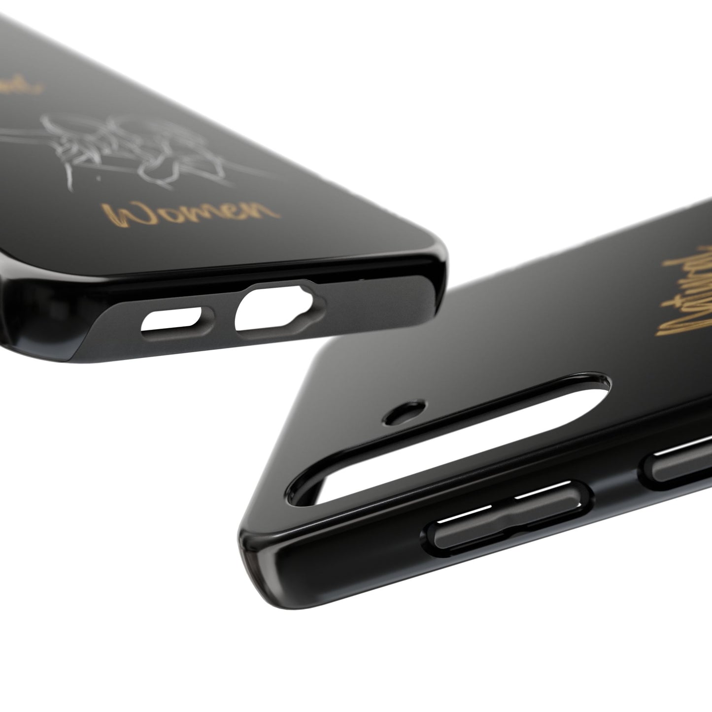 Natural Woman Friends Selfie (WL)Tough Phone Cases BLACK