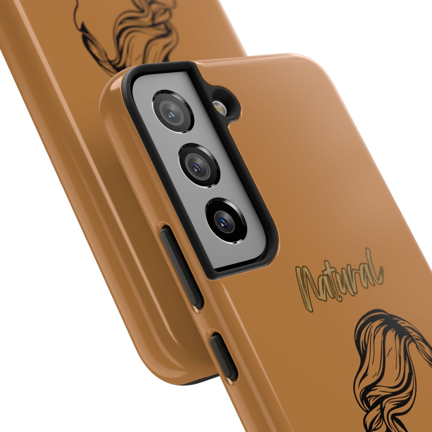 Natural Woman Long Curl (BL)Tough Phone Cases LIGHT BROWN