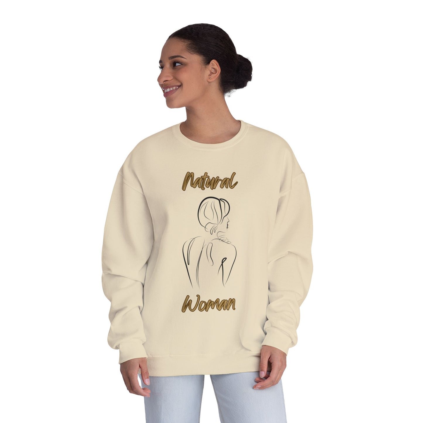 Natural Woman Back (BL) Crewneck Sweatshirt