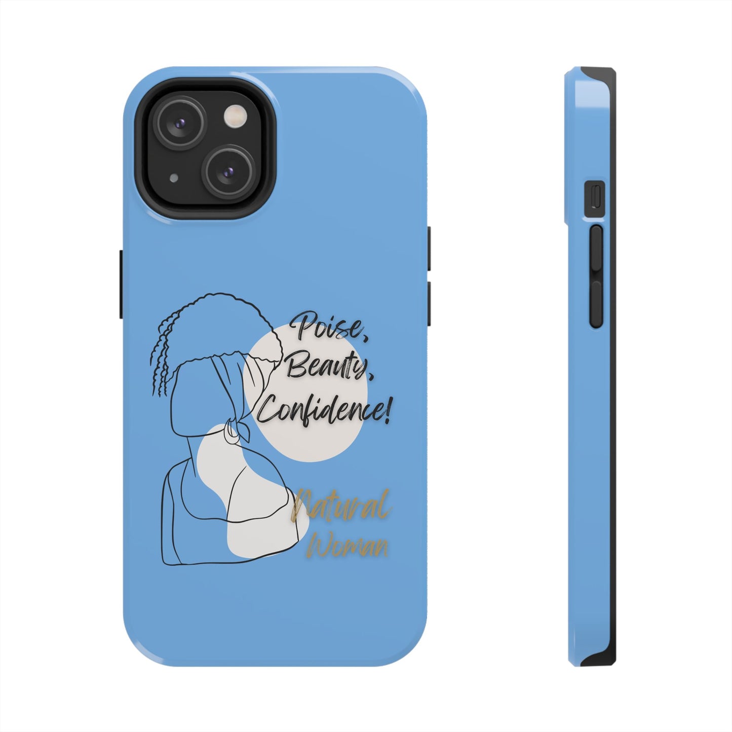 Natural Woman Puff (BL)Tough Phone Cases LIGHT BLUE