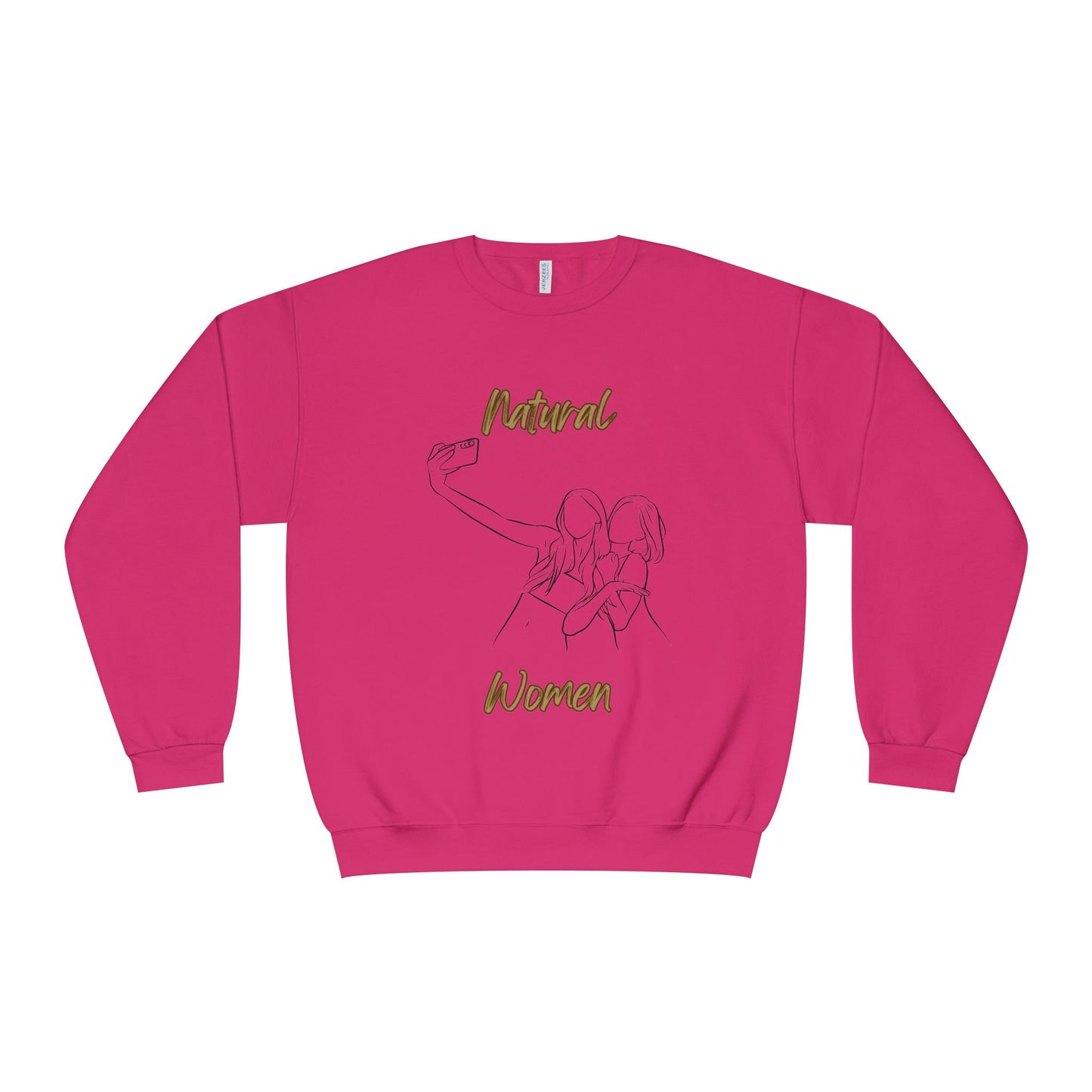 Natural Women Friends Selfie (BL) Crewneck Sweatshirt