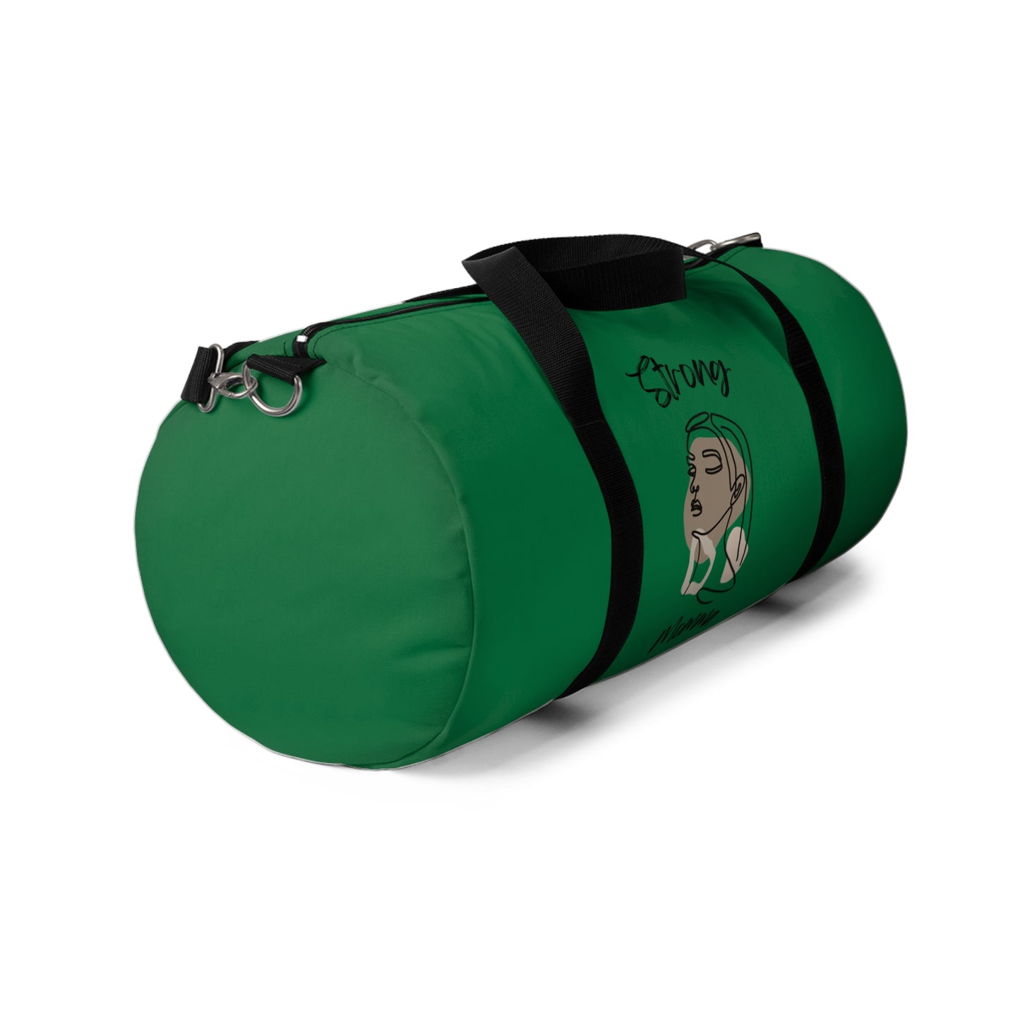 Strong Momma (BL) Duffel Bag DARK GREEN