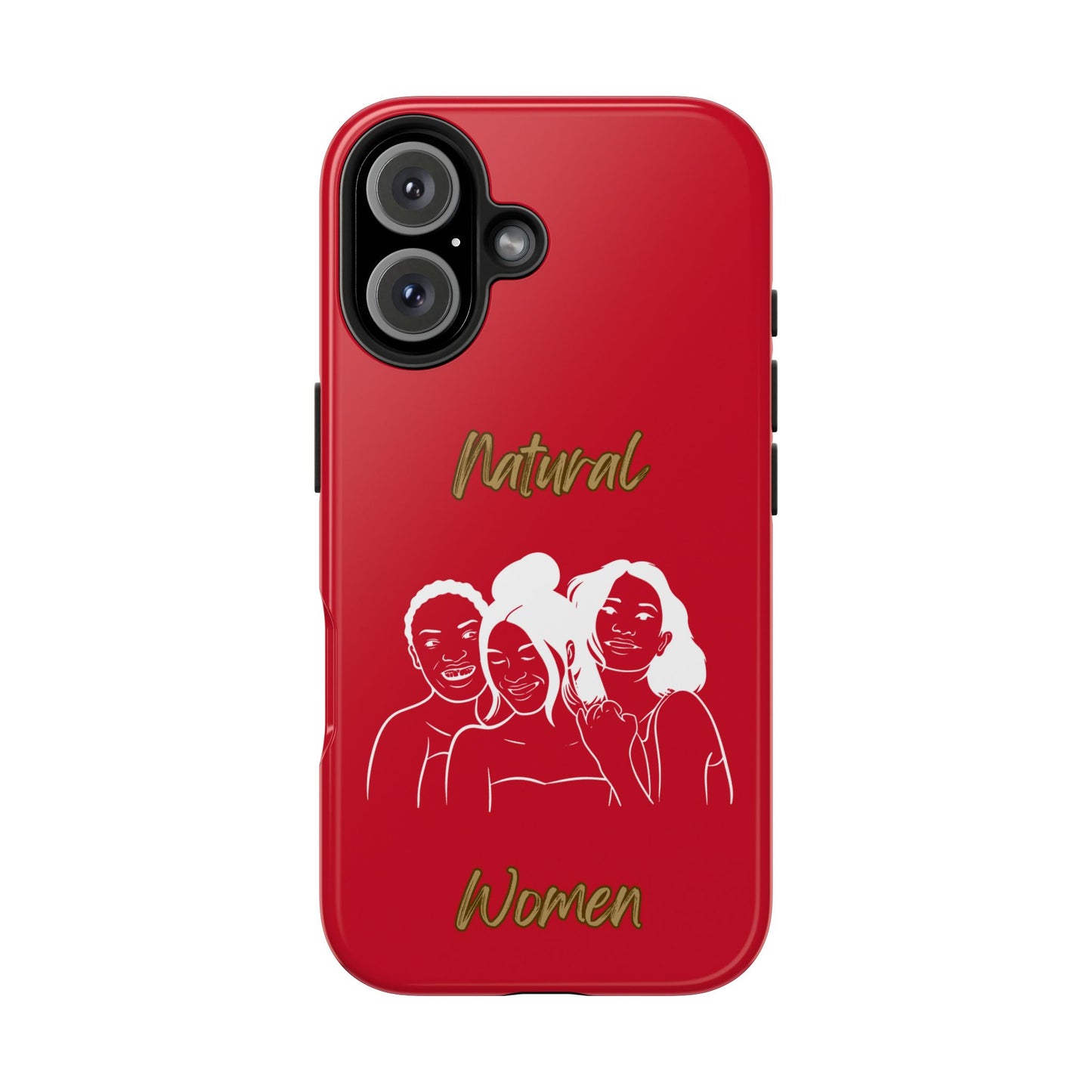 Natural Women Laughing Friends (WL)Tough Phone Cases DARK RED