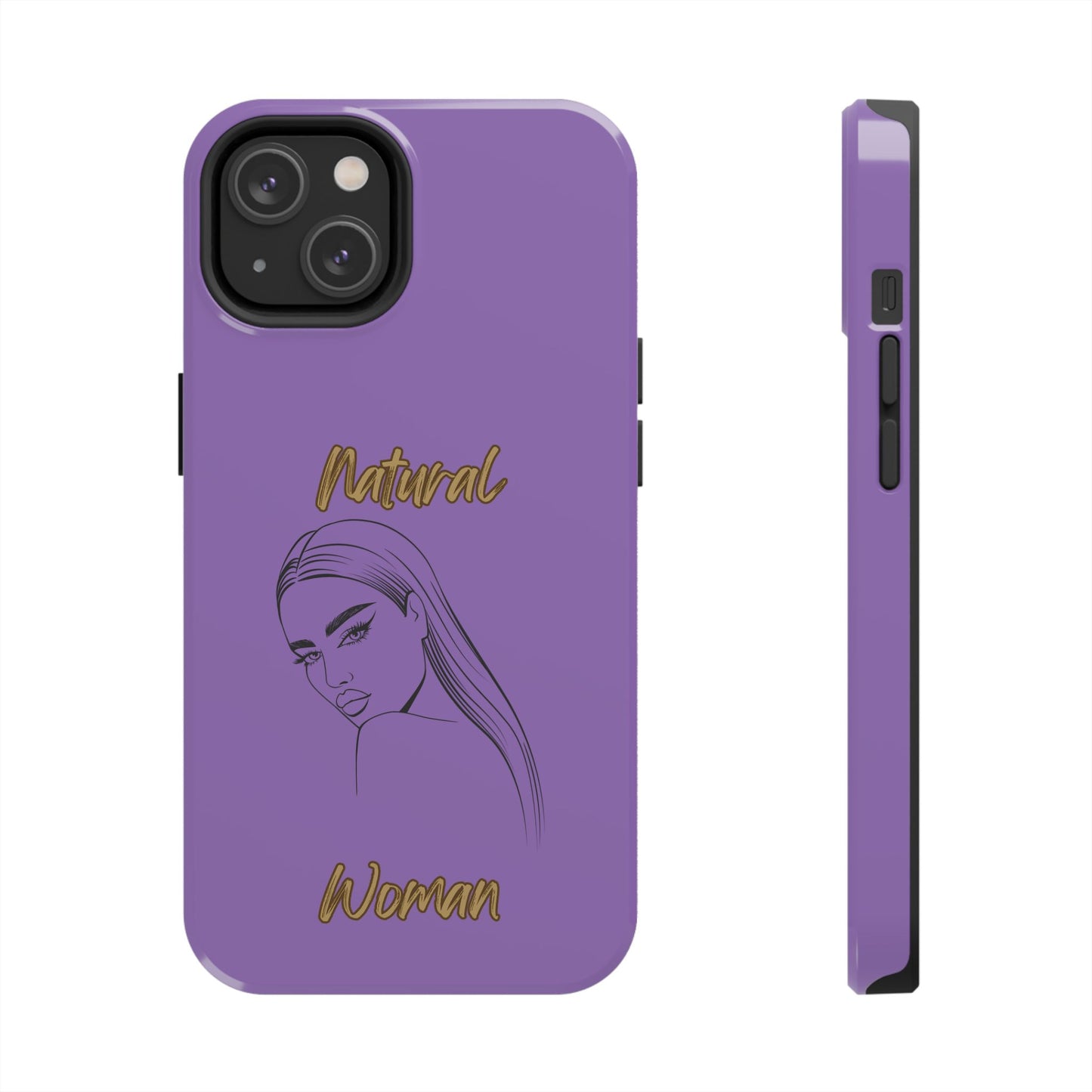 Natural Woman The Stare (BL)Tough Phone Cases LIGHT PURPLE