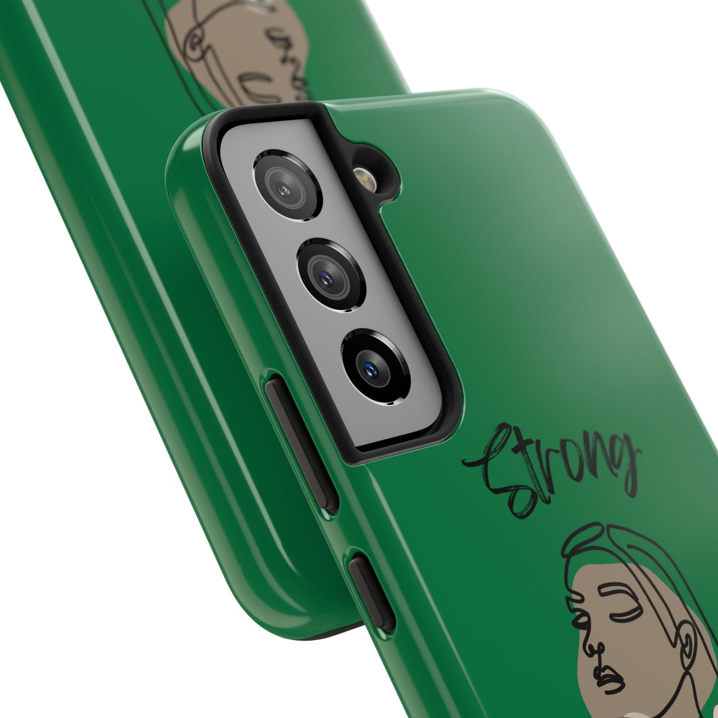 STRONG MOMMA Samsung Galaxy Tough Phone Cases (BL) Dark Green
