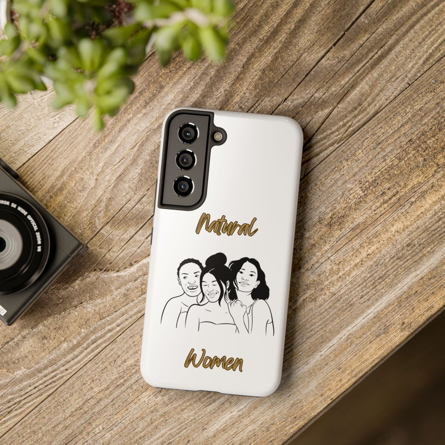 Natural Women Laughing Friends (BL)Tough Phone Cases WHITE