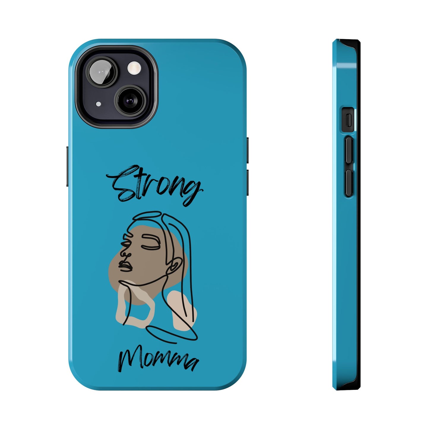 STRONG MOMMA Samsung Galaxy Tough Phone Cases (BL) Turquoise