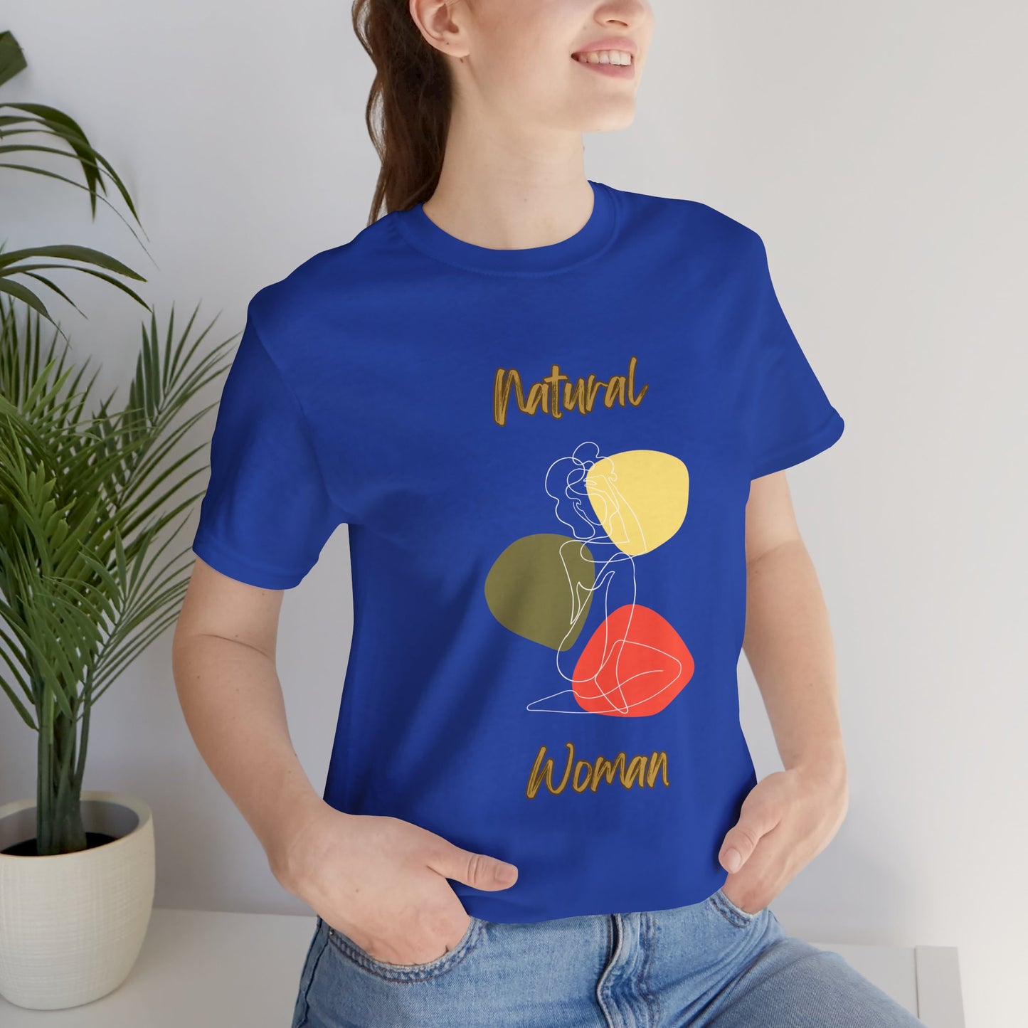 Natural Woman Colorful Pose (WL) Short Sleeve T-Shirt