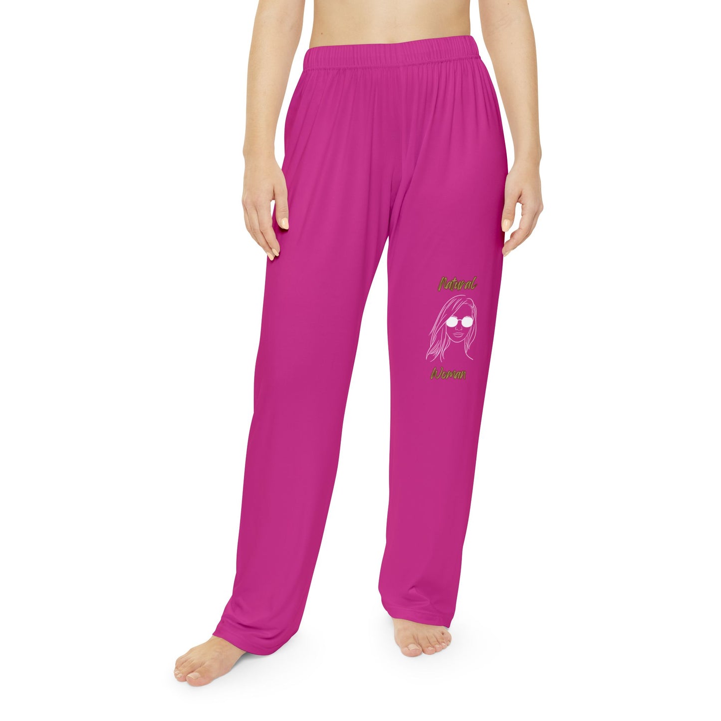 Natural Woman Shades (BL) Women's Pajama Pants NEON PINK