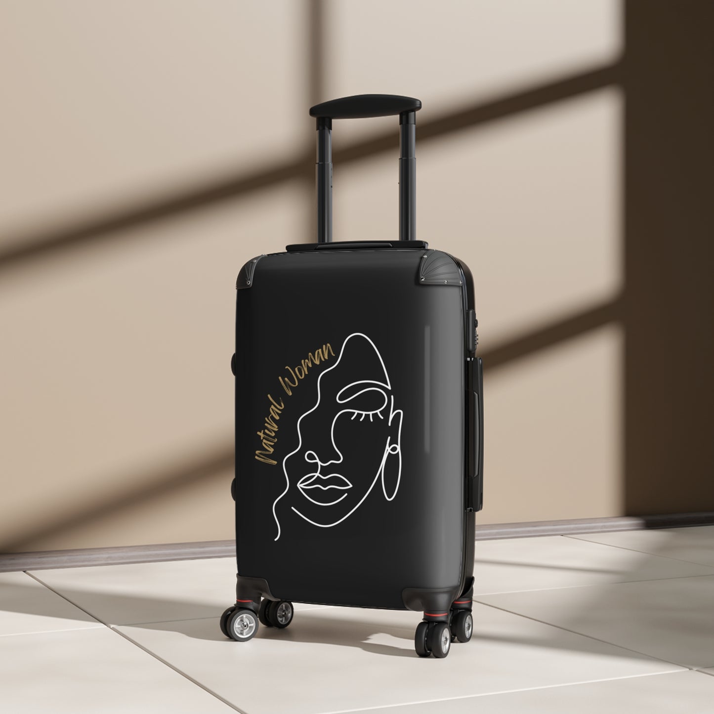 Natural Woman Half Face (WL) Suitcase BLACK