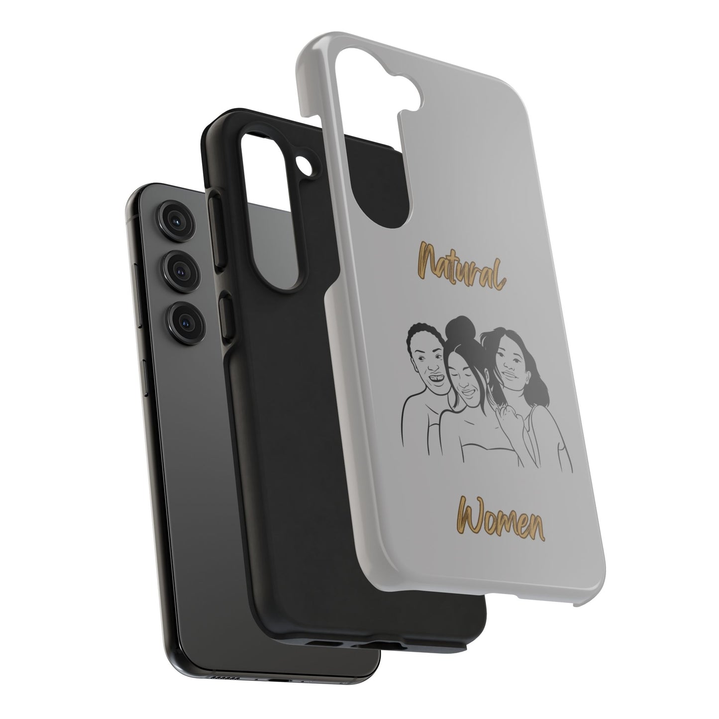 Natural Women Laughing Friends (BL)Tough Phone Cases LIGHT GREY