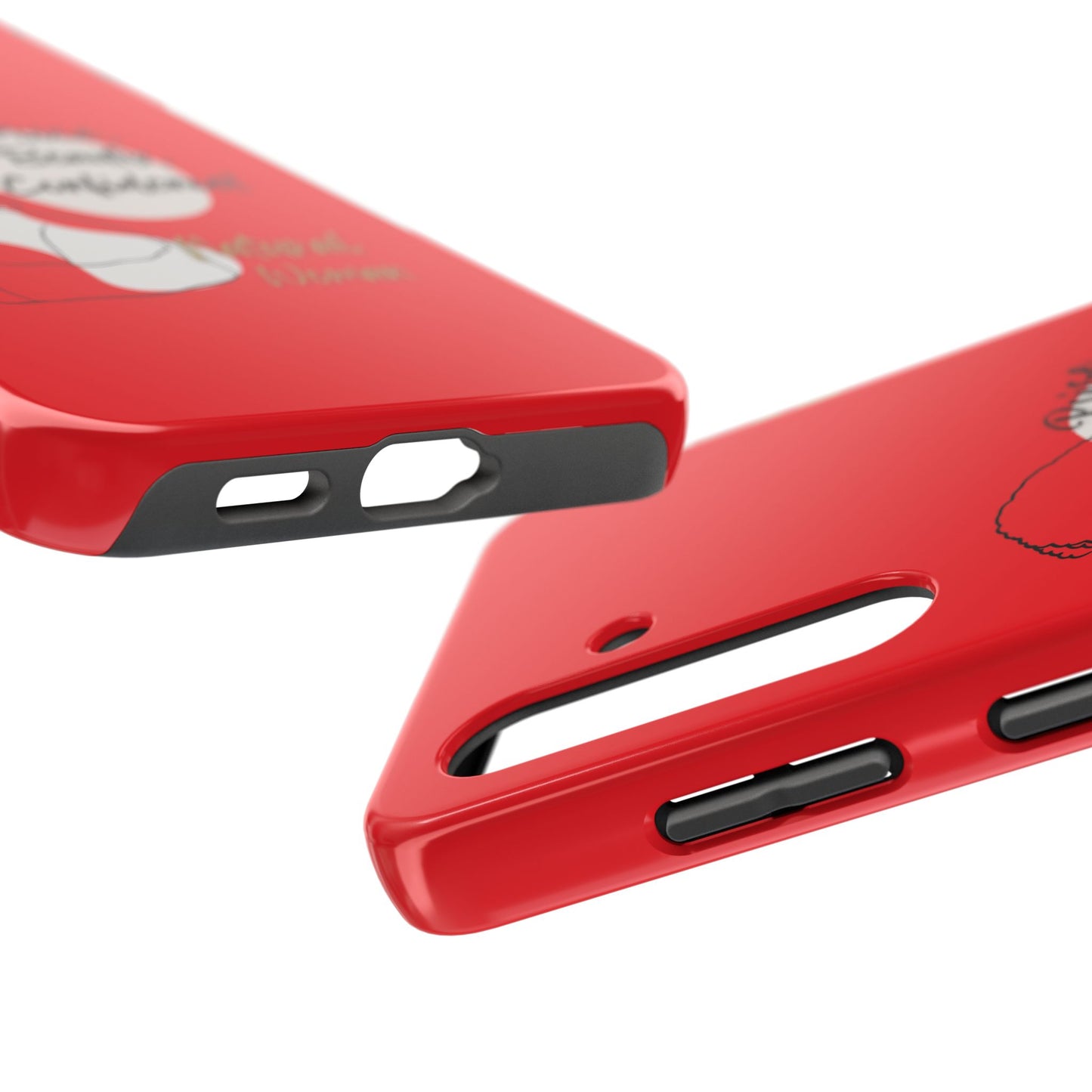 Natural woman Puff (BL)Tough Phone Cases RED