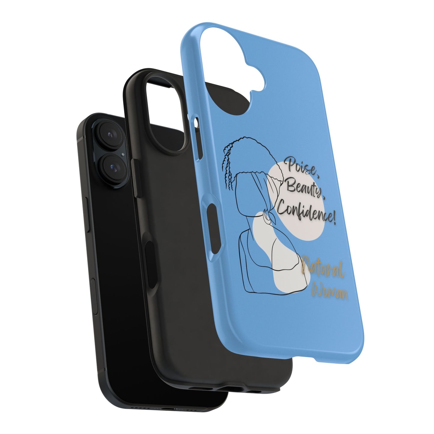 Natural Woman Puff (BL)Tough Phone Cases LIGHT BLUE