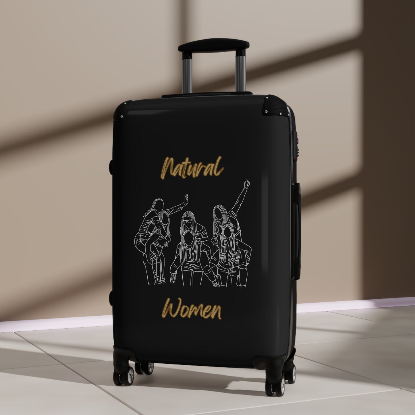 Natural Woman Piggy Back (WL) Suitcase BLACK