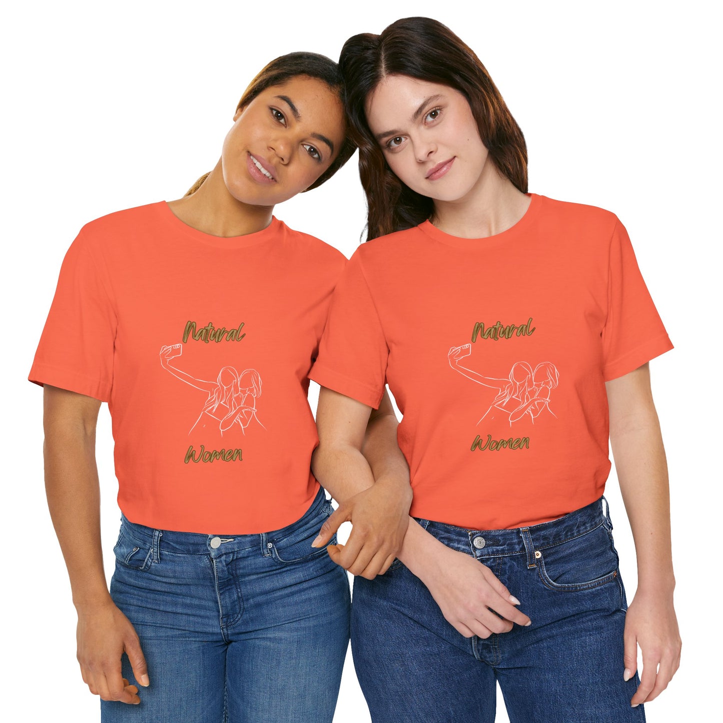 Natural Women Friends Selfie (WL) Short Sleeve T-Shirt