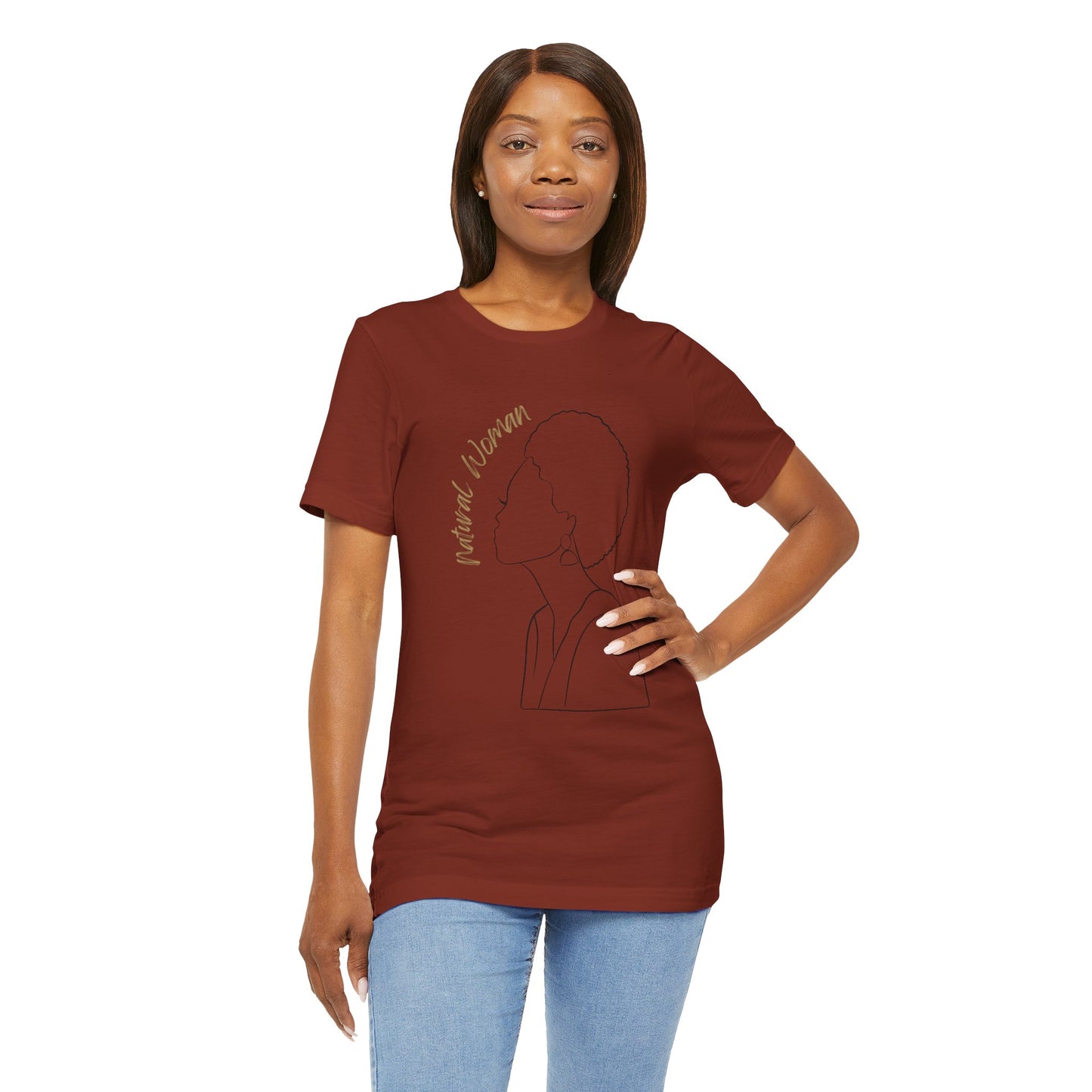 Natural Woman Sm Fro (BL) Short Sleeve T-Shirt