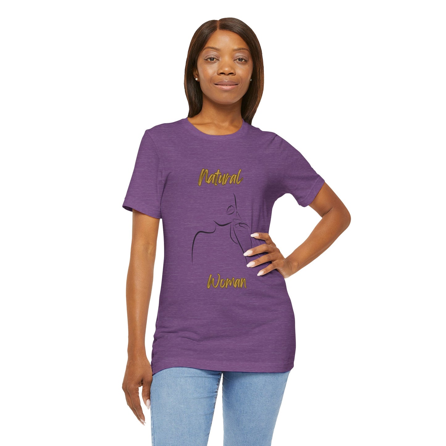 Natural Woman Chin Up (BL) Short Sleeve T-Shirt