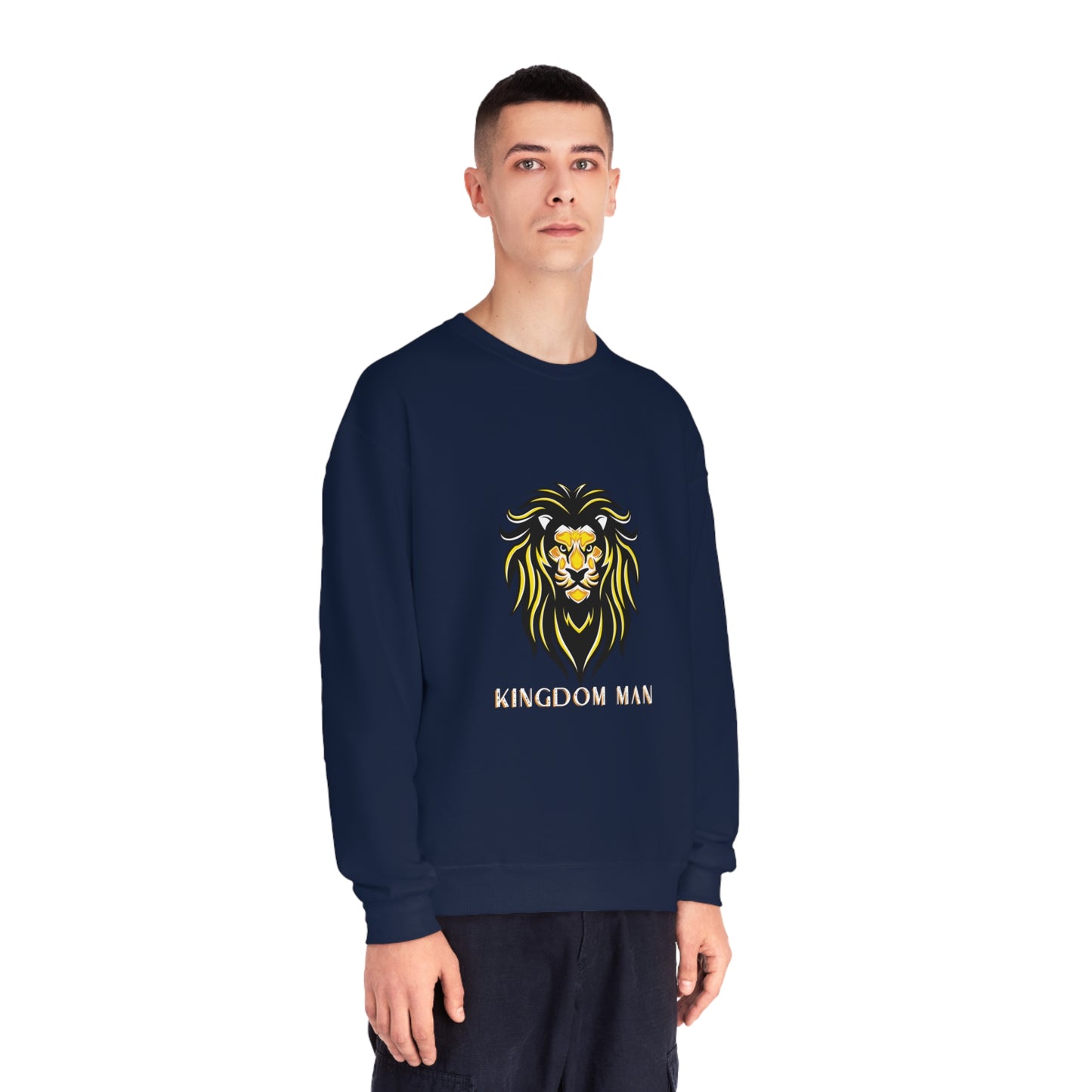 Kingdom Man (White/Gold) Crewneck Sweatshirt