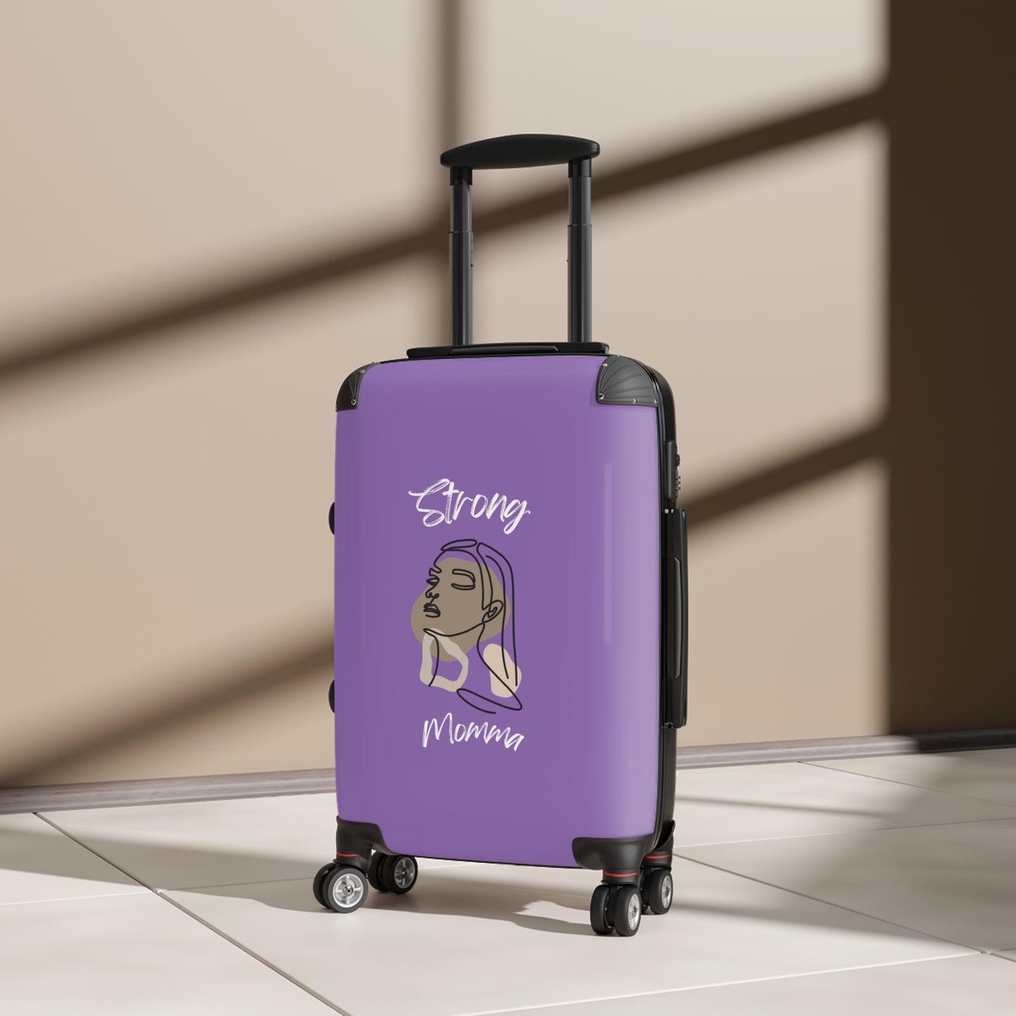 Strong Momma (WL) Luggage Bags LIGHT PURPLE