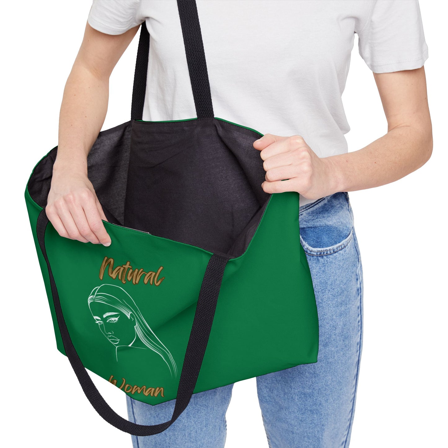 Natural Woman The Stare (WL) Weekender Tote Bag DARK GREEN
