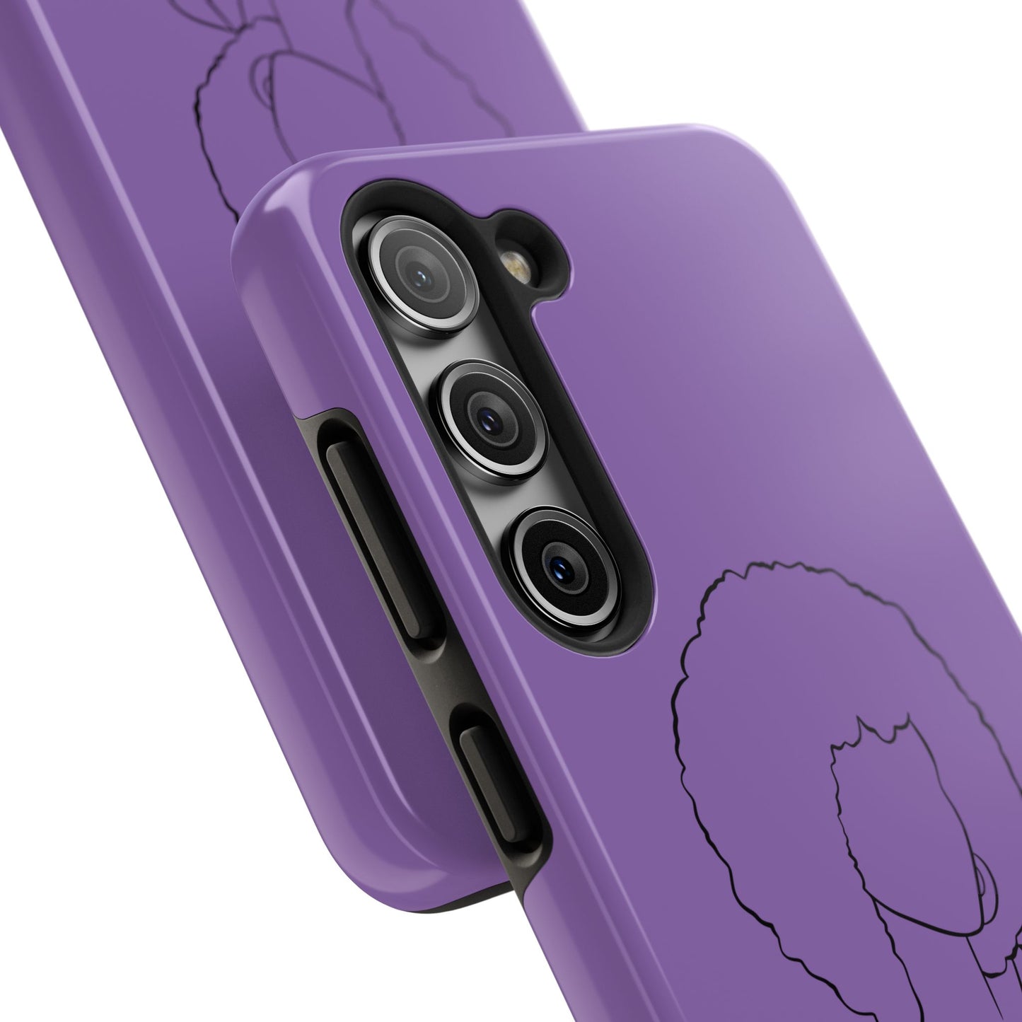 Natural Woman Afro (BL)Tough Phone Cases LIGHT PURPLE