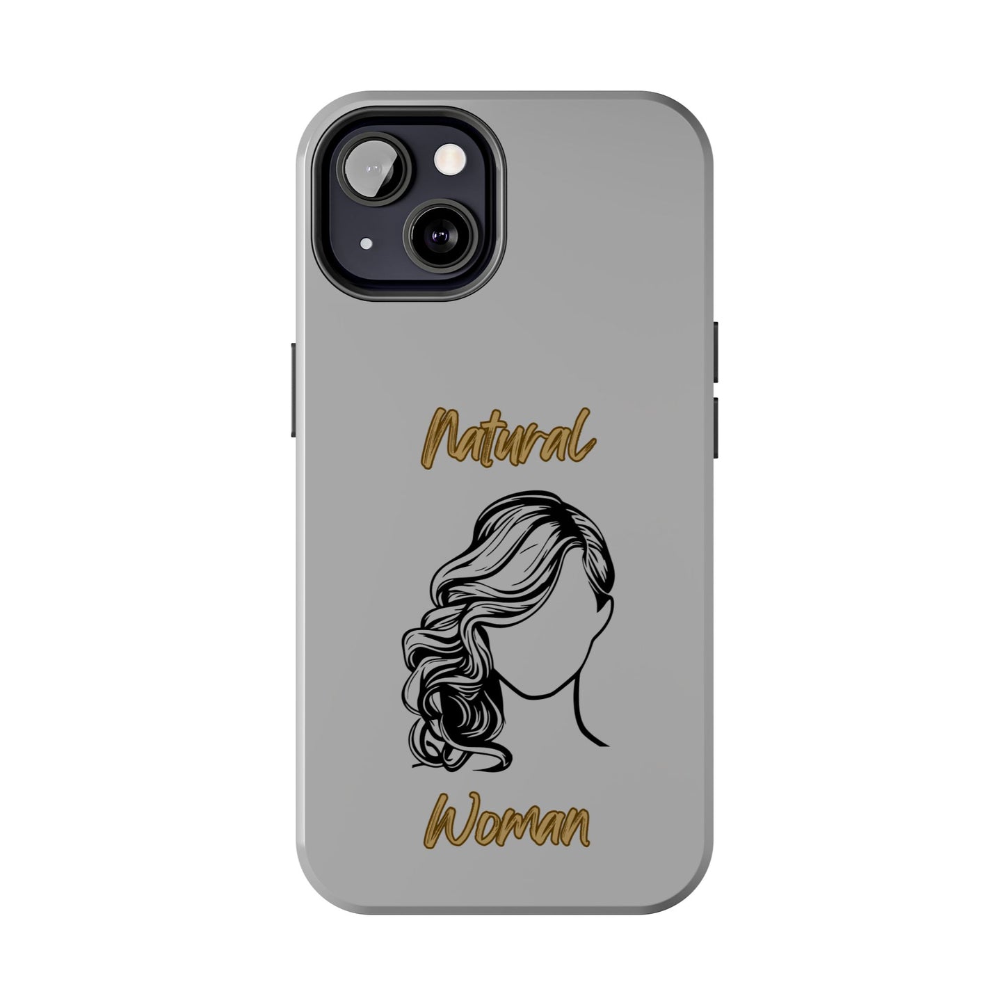 Natural Woman Long Curl (BL)Tough Phone Cases LIGHT GREY