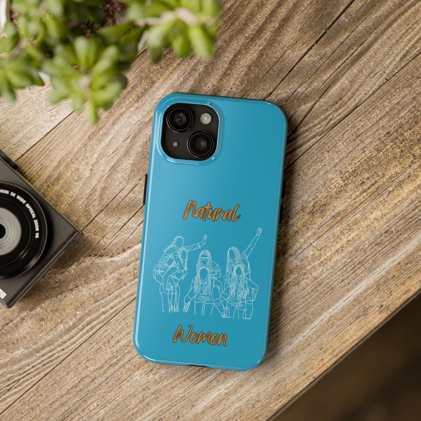 Natural Woman Piggy Back (WL)Tough Phone Cases TURQUOISE