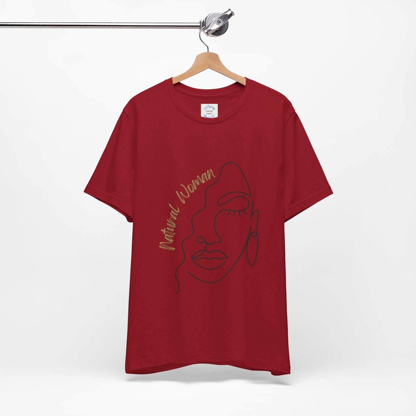 Natural Woman Half Face (BL) Short Sleeve T-Shirt